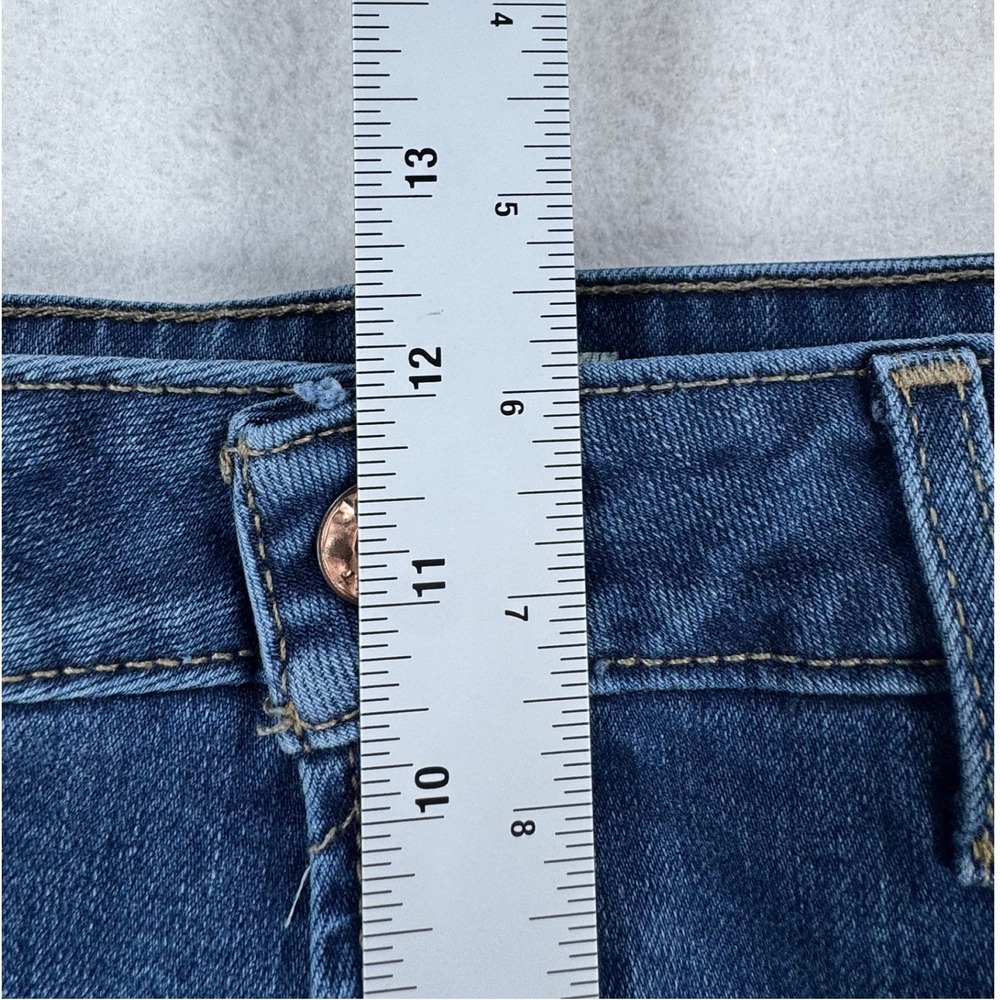 Ariat High Rise Flare Jeans‎ Premium Italian Denim Medium Wash Raw Hem 33L - Picture 12 of 16